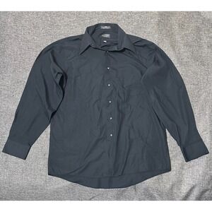 Arrow Men's 16 34/35 L Black Long Sleeve Shirt